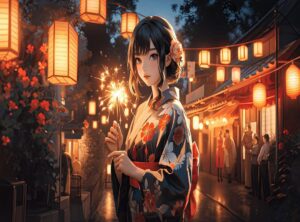 wallpaper santri anime